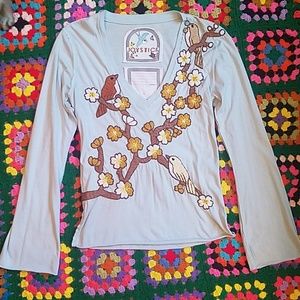 Joystick johnny was bell sleeved top medium